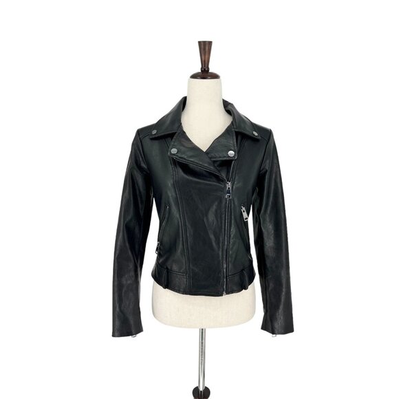 Elodie Faux Leather Moto Jacket | Small - Picture 1 of 10